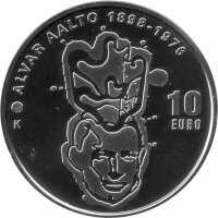 Finnland 10 Euro 2016 - Modernes Zeitalter "Alvar Aalto" - Silber PP