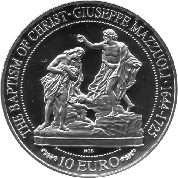 Malta 10 Euro 2018 - Barock und Rokoko "Die Taufe Christi" - Silber PP