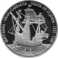 Malta 10 Euro 2019 - Renaissance "Segelschiff"...