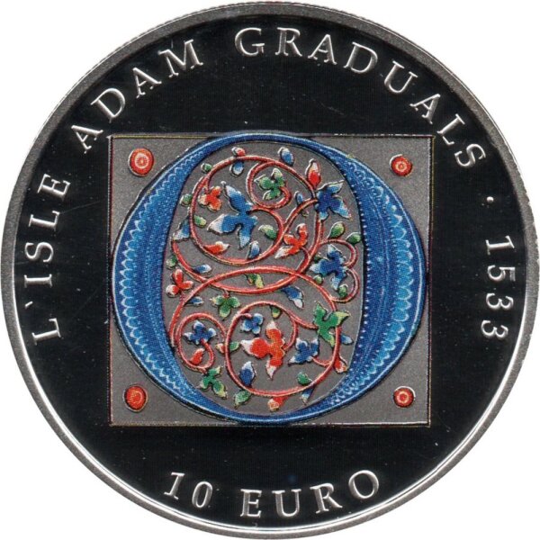 Malta 10 Euro 2020 - Gotisches Zeitalter "LIsle Adam Graduals" - Silber PP teilcoloriert