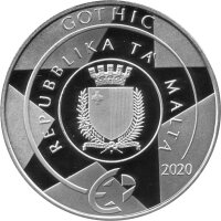 Malta 10 Euro 2020 - Gotisches Zeitalter "LIsle Adam Graduals" - Silber PP teilcoloriert