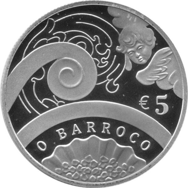 Portugal 5 Euro 2018 - Barock und Rokoko "O Barroco" - Silber PP