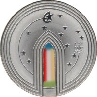Portugal 5 Euro 2020 - Gotisches Zeitalter "Gotisches Fenster" - Silber PP teilcoloriert