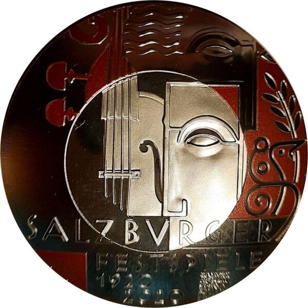 Österreich 20 Euro 2020 - 100 Jahre Salzburger Festspiele - Silber teilcoloriert