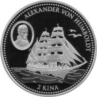 Papua Neuguinea 2 Kina 2015 - Alexander von Humboldt - Silber PP