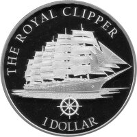 Barbados 1 Dollar 2016 - The Royal Clipper - Silber PP