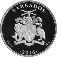 Barbados 1 Dollar 2016 - The Royal Clipper - Silber PP