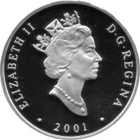 Kanada 20 Dollars 2001 - Samson Dampflokomotive - 1 oz Silber PP