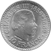 Monaco 10 Francs 1966 - 110. Jahrestag der...