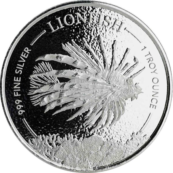 Barbados 2019 Feuerfisch / Lionfish 1 oz Silber