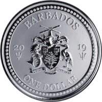 Barbados 2019 Feuerfisch / Lionfish 1 oz Silber