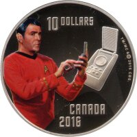 Kanada 10 Dollars 2016 - 50 Jahre Star Trek "Scotty" - 1/2 oz Silber PP teilcoloriert