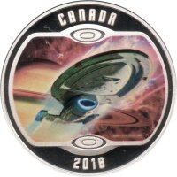 Kanada 10 Dollars 2018 - Star Trek "Voyager" - 1/2 oz Silber PP teilcoloriert