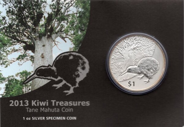 Neuseeland Kiwi 2013 1 oz Silber im Originalblister