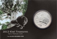 Neuseeland Kiwi 2013 1 oz Silber im Originalblister