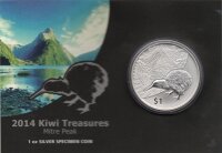 Neuseeland Kiwi 2014 1 oz Silber im Originalblister