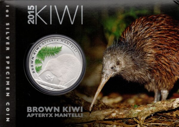 Neuseeland Kiwi 2015 1 oz Silber im Originalblister