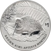 Neuseeland Kiwi 2021 1 oz Silber im Originalblister