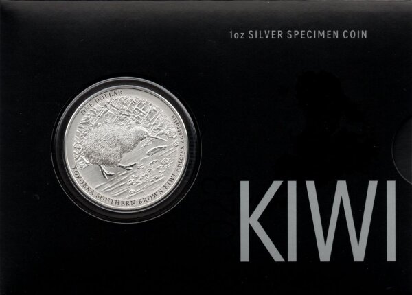 Neuseeland Kiwi 2023 1 oz Silber im Originalblister