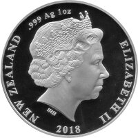 Neuseeland 5 Dollars 2018 - Annual Coin "Riesiger Moa" - 1 oz Silber PP