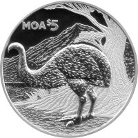Neuseeland 5 Dollars 2018 - Annual Coin "Riesiger Moa" - Silber PP