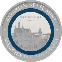 Bayern Thaler 1. Ausgabe Schloss Neuschwanstein...
