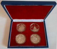 China Set 4 x 5 Yuan 1985 - Chin. Persönlichkeiten...