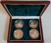 China Set 4 x 5 Yuan 1988 - Chin. Persönlichkeiten...