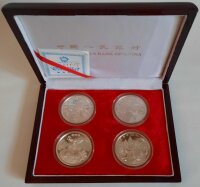 China Set 4 x 5 Yuan 1990 - Chin. Persönlichkeiten...