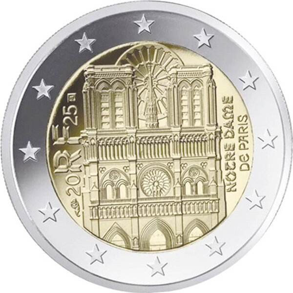 Frankreich 2 Euro 2025 "Notre Dame de Paris"
