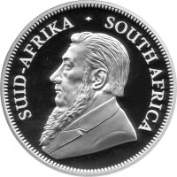 Südafrika Krügerrand 2023 1 oz Silber - Polierte Platte incl. Etui