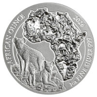 Ruanda African Ounce 2026 Hyäne 1 oz Silber
