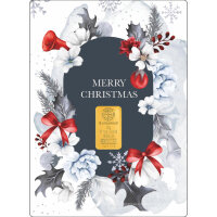 Geschenkbarren - 2 Gramm Goldbarren - Weihnachten Merry...