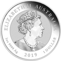 Australien Drachenserie 2019 Drache & Drache 1 oz Silber