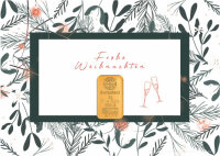 Geschenkbarren - 2 Gramm Goldbarren - Weihnachten...