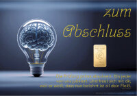 Geschenkbarren - 1 Gramm Goldbarren - Abschluss...