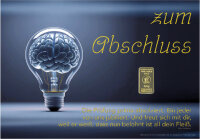 Geschenkbarren - 0,5 Gramm Goldbarren - Abschluss...