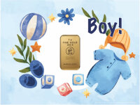 Geschenkbarren - 5 Gramm Goldbarren - Boy