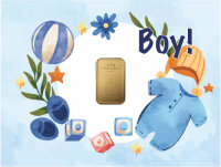Geschenkbarren - 2,5 Gramm Goldbarren - Boy