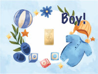 Geschenkbarren - 1 Gramm Goldbarren - Boy