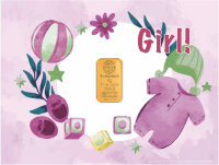 Geschenkbarren - 2 Gramm Goldbarren - Girl