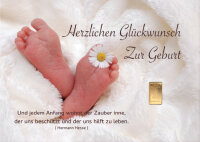 Geschenkbarren - 0,1555 Gramm Goldbarren 1/200 oz -...