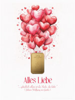 Geschenkbarren - 2,5 Gramm Goldbarren - Alles Liebe