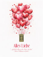 Geschenkbarren - 0,5 Gramm Goldbarren - Alles Liebe