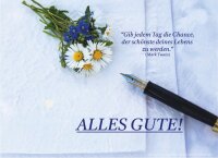 Motiveinleger für: Geschenkbarren - Alles Gute