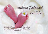 Motiveinleger für: Geschenkbarren - Zur Geburt...