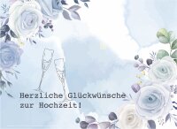 Motiveinleger für: Geschenkbarren -  Hochzeit Blumen