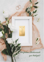 Geschenkbarren - 1 Gramm Goldbarren - Hochzeit Foto