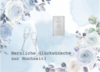 Geschenkbarren - 1 Gramm Silberbarren - Hochzeit Blumen