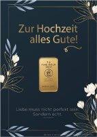 Geschenkbarren - 5 Gramm Goldbarren - Hochzeit Elite